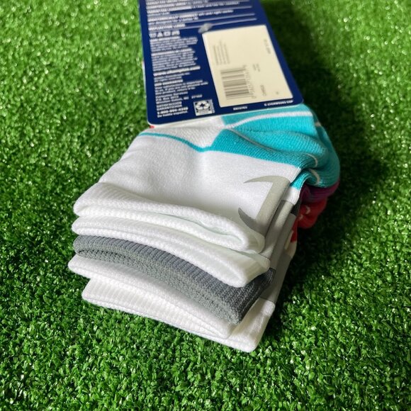 Champion Double Dry Colorblock Running Sports Ankle 3-Pairs Socks Size 5-9 NEW - Picture 8 of 11